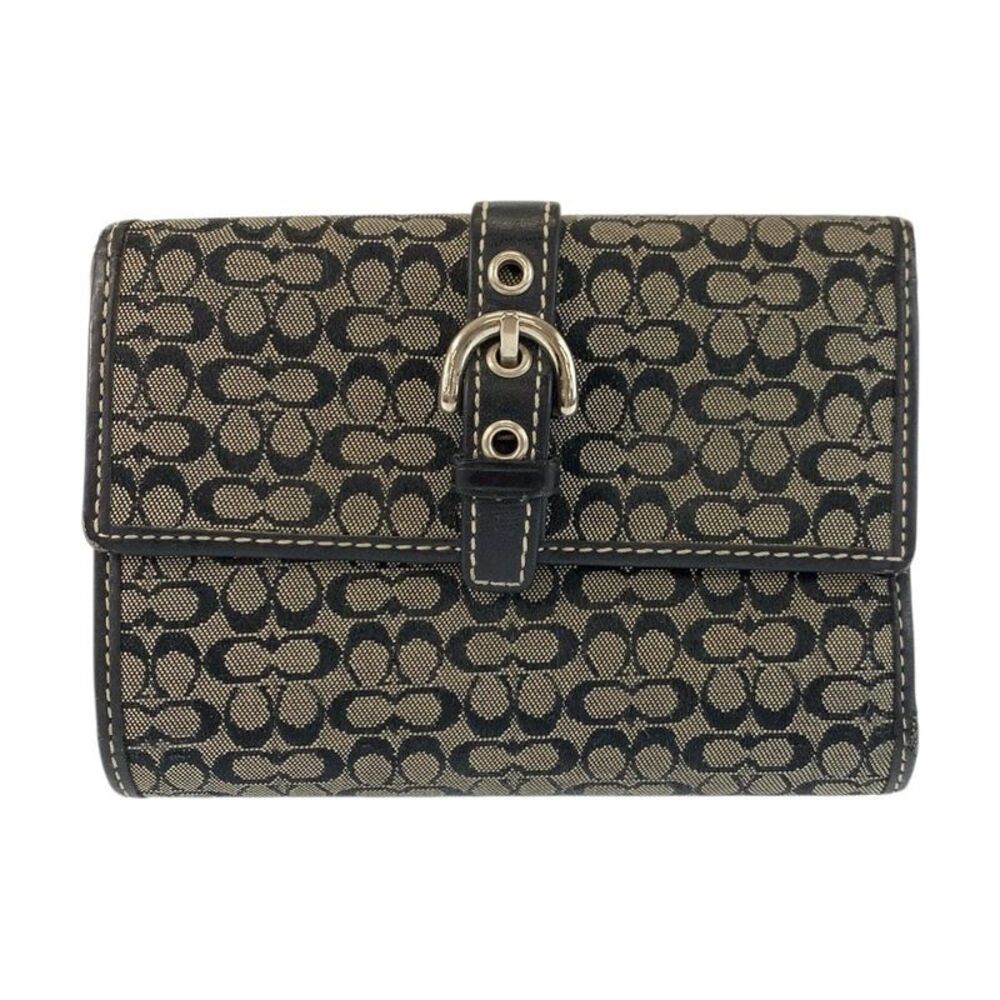 COACH Mini Signature Canvas Wallet